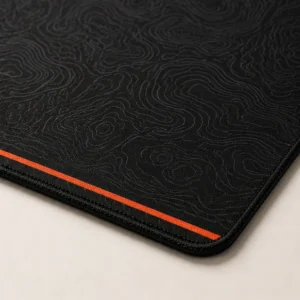 Close-up of the weave and stitched edge of the Contour Black Pro Wide