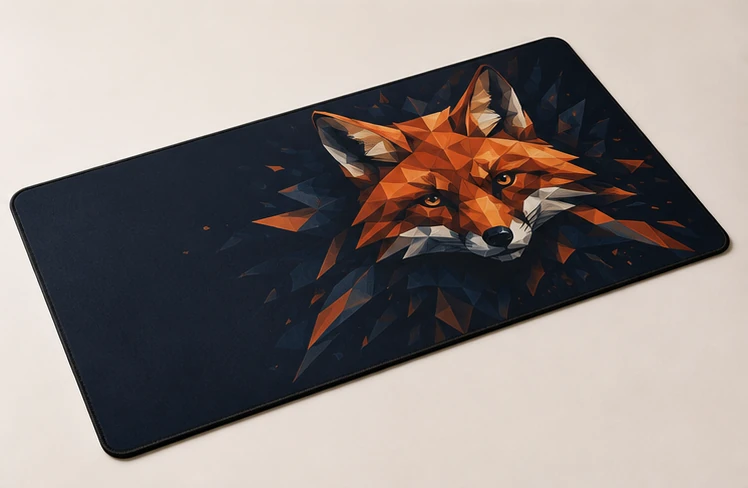 Three-quarter view of the Foxraid Illustrated XL showing its surface and edge profile