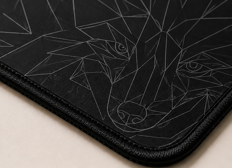 Close-up of the weave and stitched edge of the Foxraid Mono Edition