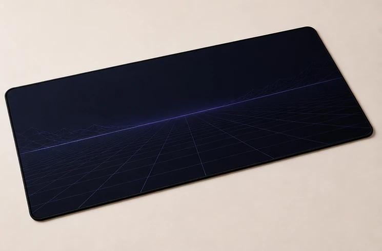 Three-quarter view of the Nightfall Cyber XL showing its surface and edge profile