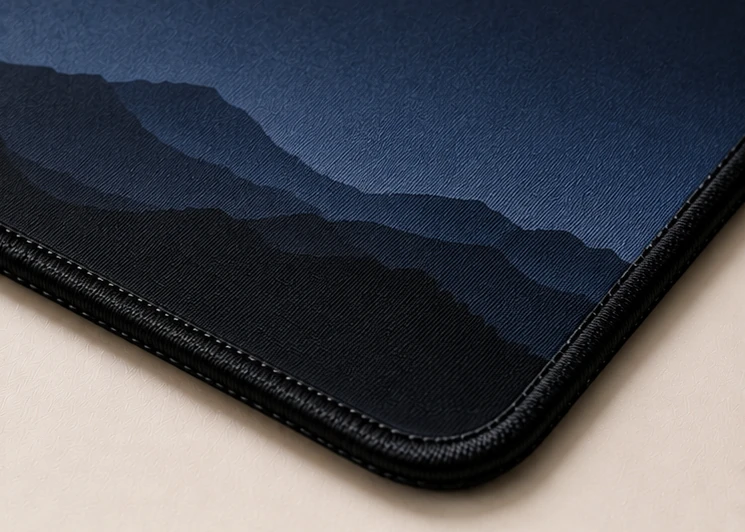 Close-up of the weave and stitched edge of the Nightfall Ridge Extended