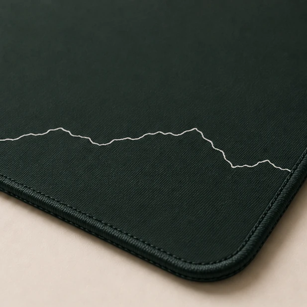 Close-up of the weave and stitched edge of the Ridge Line Panorama